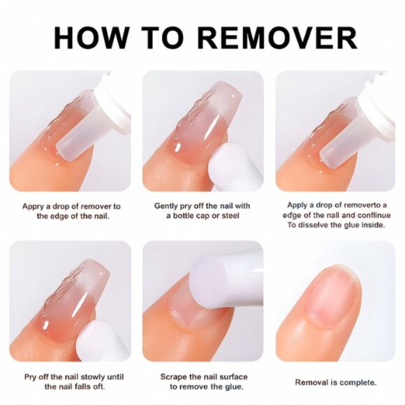 4 packs-SheSlay Nail Glue Remover 10ml – Quick & Easy Removal - Picture 2 of 6